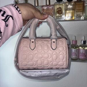 Coach Pink Embossed Women's Bag